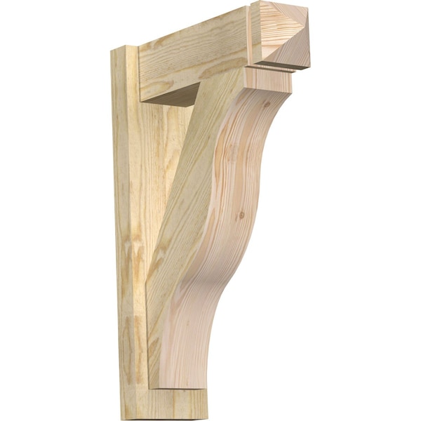 Ekena Millwork Funston Rough Sawn Arts and Crafts Outlooker, Douglas Fir, 6"W x 18"D x 26"H OUT06X18X26FST03RDF - main